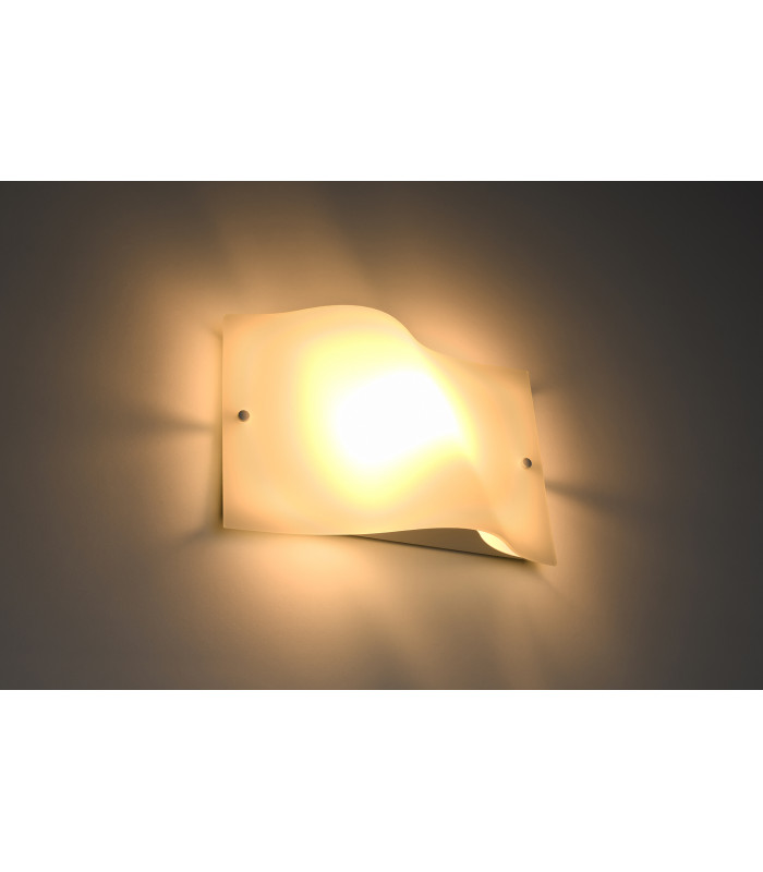 Flush Wall Lights  White 1x E27-3