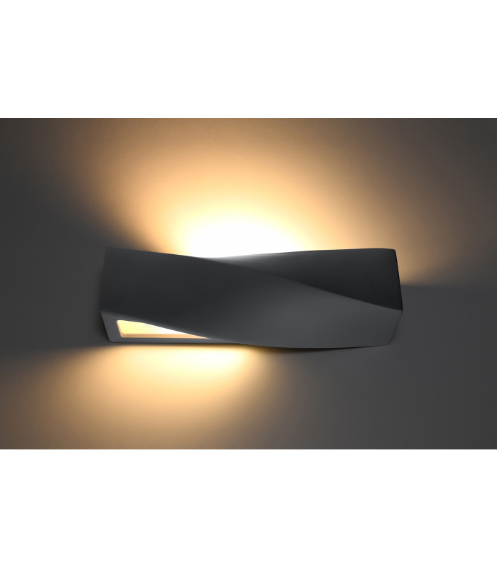 Up & Down Twist Wall Lights  Grey E27-3