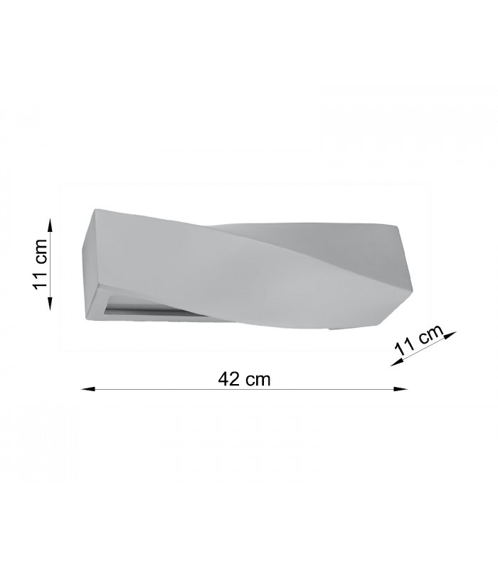 Up & Down Twist Wall Lights  Grey E27-4