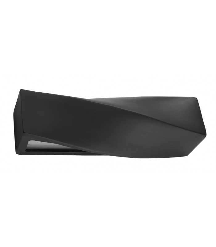 Up & Down Twist Wall Lights  Black E27-1