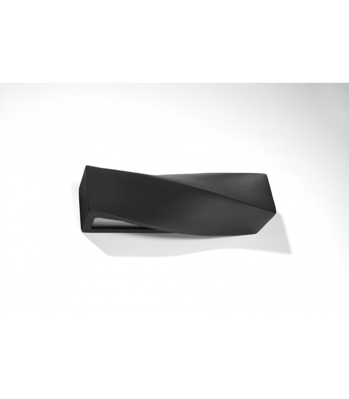Up & Down Twist Wall Lights  Black E27-2