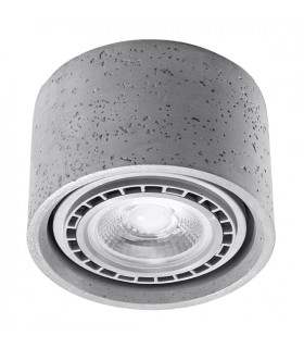 Surface Mounted Downlights Round Flush Light Grey GU10-1