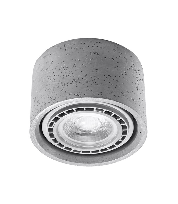 Surface Mounted Downlights Round Flush Light Grey GU10-1