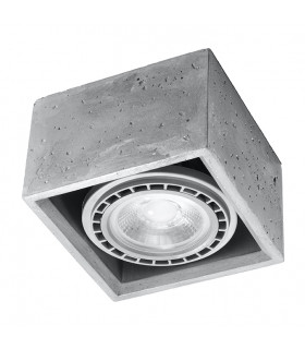 Surface Mounted Downlights Square  Flush Light Grey GU10-1
