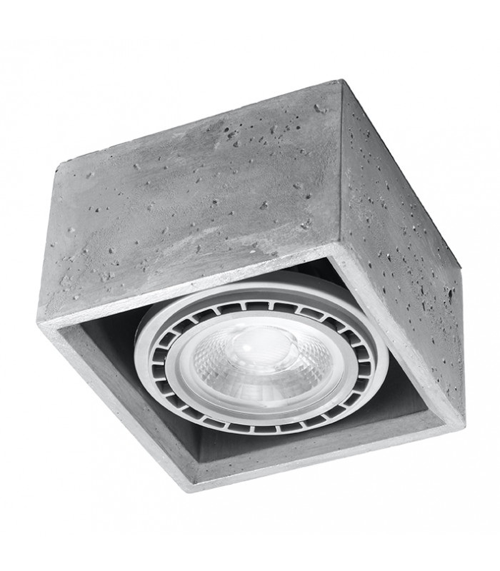 Surface Mounted Downlights Square  Flush Light Grey GU10-1