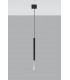 Slim 8cm Pendant Light Black Chrome G9-2