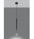 Slim 8cm Pendant Light Black Chrome G9-3