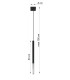 Slim 8cm Pendant Light Black Chrome G9-4