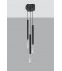Cluster Drop Pendant Light Black Chrome G9-2