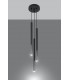 Cluster Drop Pendant Light Black Chrome G9-3