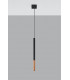 Slim 8cm Pendant Light Black Copper G9-2