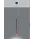 Slim 8cm Pendant Light Black Copper G9-3