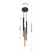Cluster Drop Pendant Light Black Copper G9-4