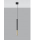 Slim 8cm Pendant Light Black Gold G9-2