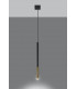 Slim 8cm Pendant Light Black Gold G9-3