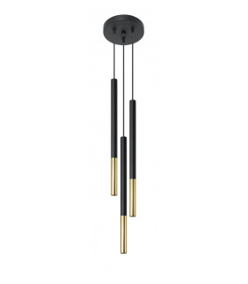Cluster Drop Pendant Light Black Gold G9-1
