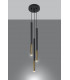 Cluster Drop Pendant Light Black Gold G9-3