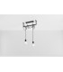 Modern Straight Bar Pendant 2 Light Black E27-2