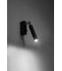 Single Spotlight Reading Wall Lamp Black G9-3