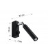 Single Spotlight Reading Wall Lamp Black G9-4