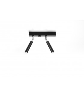 Twin Spotlight Flush 2 Light Black G9-2