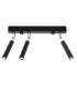 Straight Bar Flush 3 Light Black G9-1