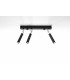 Straight Bar Flush 3 Light Black G9-2
