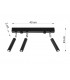 Straight Bar Flush 3 Light Black G9-4