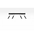 Straight Bar Flush 4Light Black G9-2