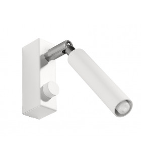 Single Spotlight Reading Wall Lamp White G9-1