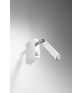 Single Spotlight Reading Wall Lamp White G9-2
