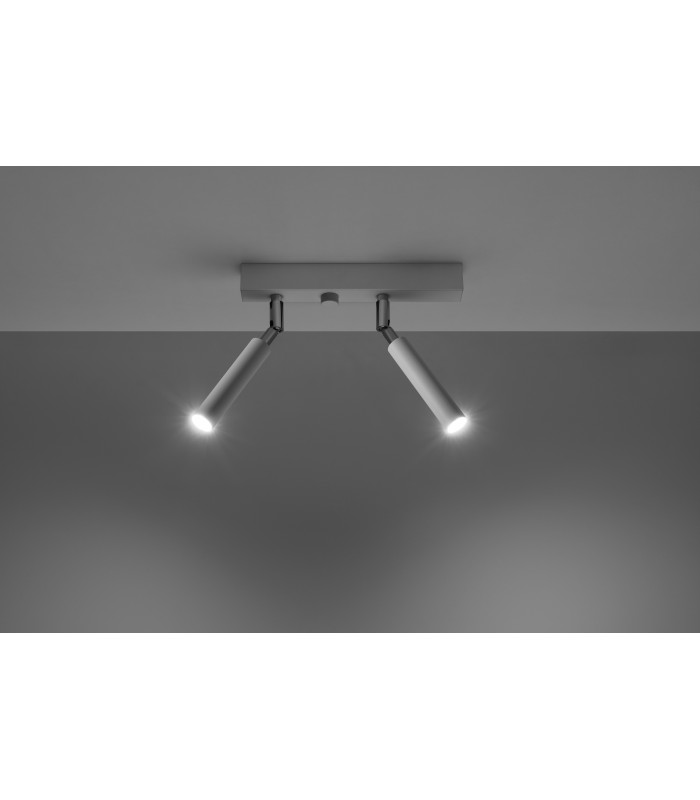 Twin Spotlight Flush 2 Light White G9-3