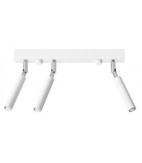 Straight Bar Flush 3 Light White G9-1