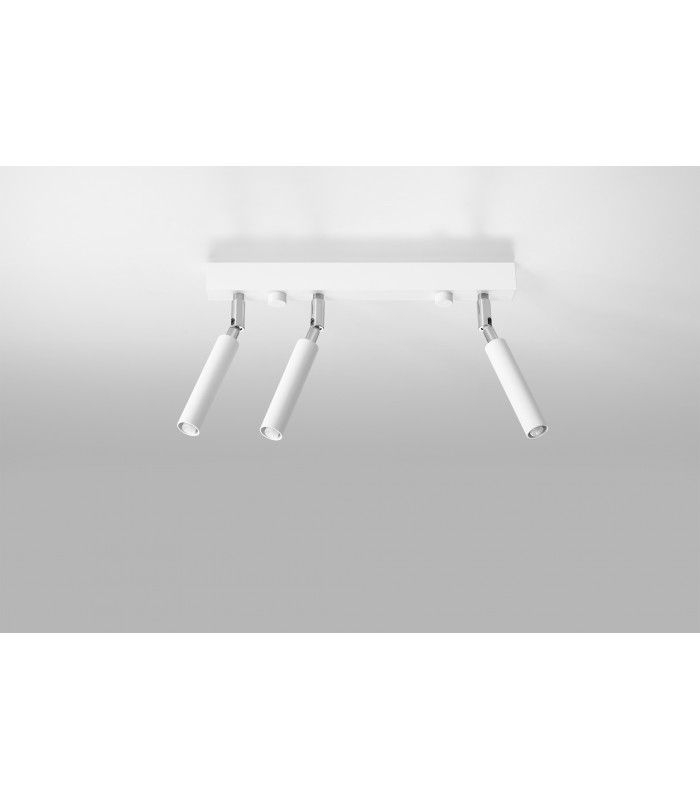 Straight Bar Flush 3 Light White G9-2