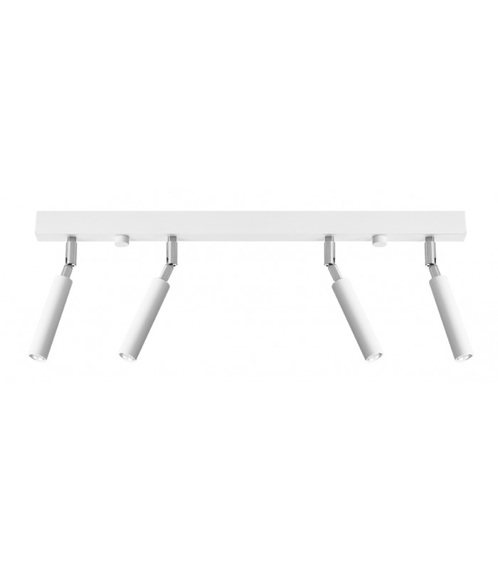 Straight Bar Flush 4Light White G9-1