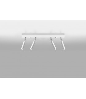 Straight Bar Flush 4Light White G9-2