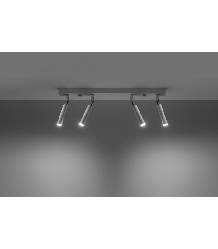 Straight Bar Flush 4Light White G9-3