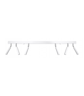 Straight Bar Flush 6 Light White G9-1