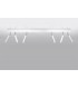 Straight Bar Flush 6 Light White G9-2