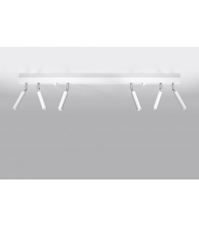 Straight Bar Flush 6 Light White G9-2