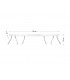 Straight Bar Flush 6 Light White G9-4