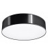 Cylindrical Flush Light Black 55cm E27-1