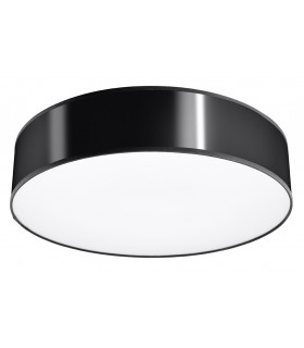 Cylindrical Flush Light Black 55cm E27-1