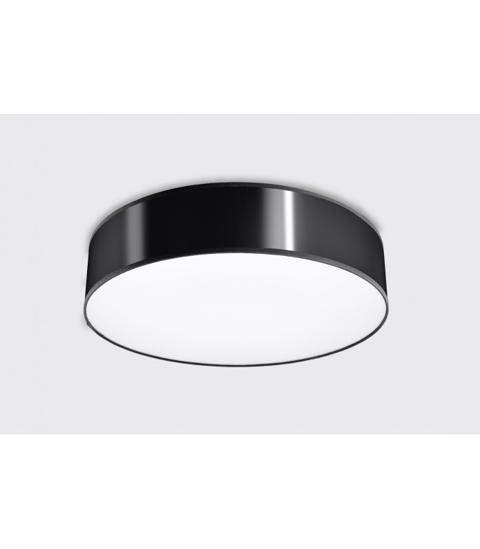 Cylindrical Flush Light Black 55cm E27-2
