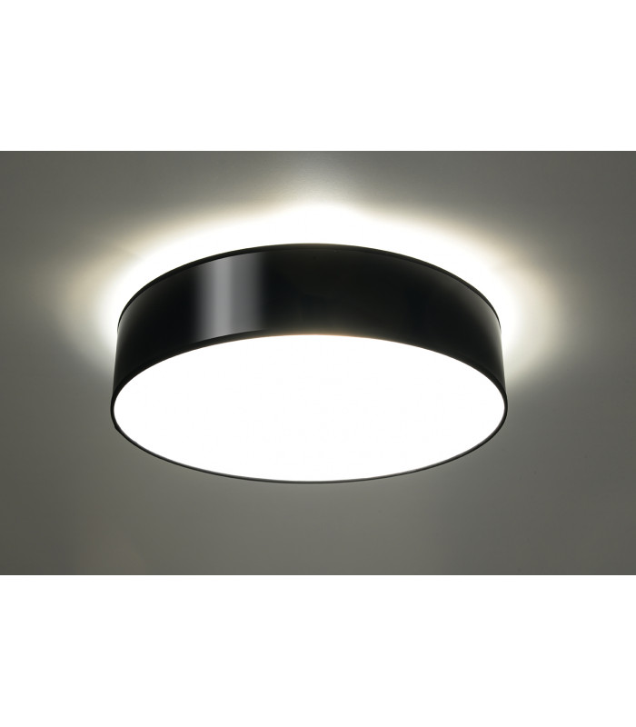 Cylindrical Flush Light Black 55cm E27-3