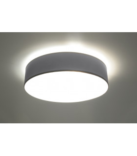 Cylindrical Flush Light Grey 55cm E27-2