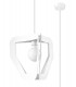 Modern Wire Frame Pendant Light White E27-1