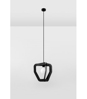 Modern Wire Frame Pendant Light Black E27-2