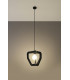 Modern Wire Frame Pendant Light Black E27-3