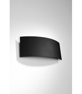 Flush Wall Lamp Black G9-2